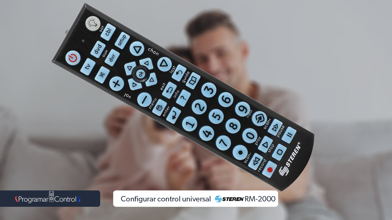 Guia para programar control universal Steren RM-2000