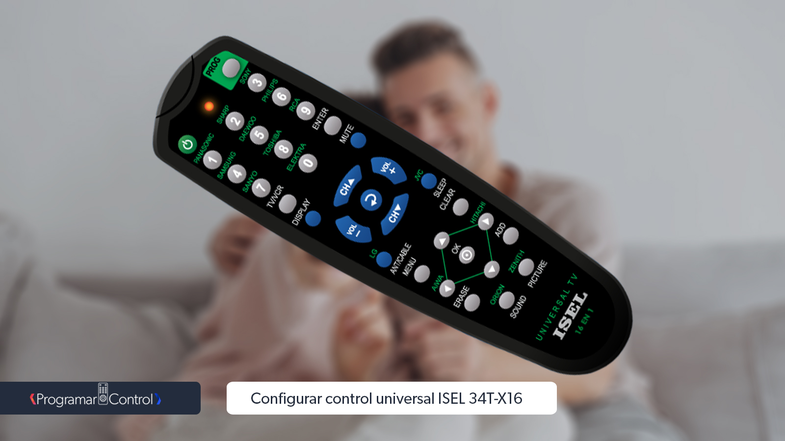 Configurar control universal isel 34T-X16