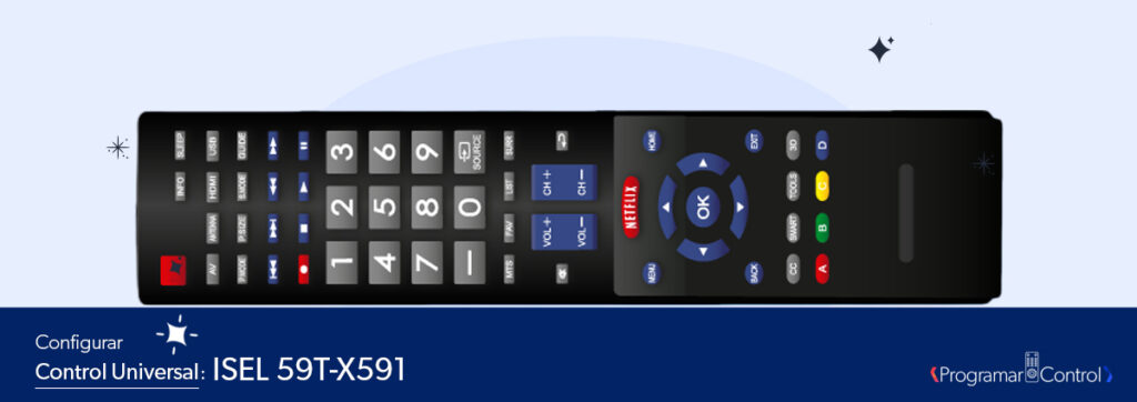 programar control universal isel 59T-X591
